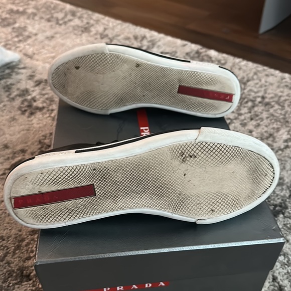 Prada leather sneakers - Picture 4 of 5